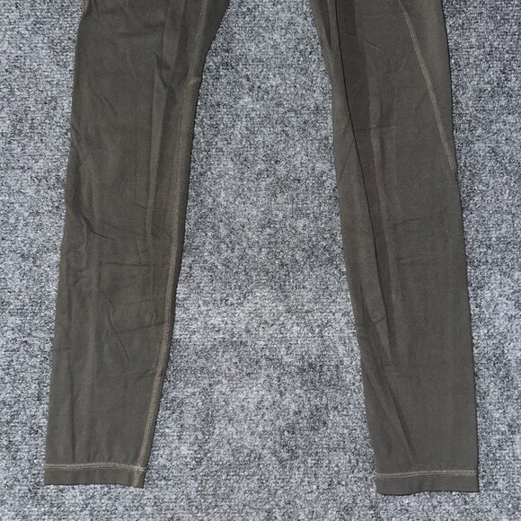 Athleta Salutation Stash Pocket Womens MXS Green Compression Pants Yoga - Picture 2 of 7